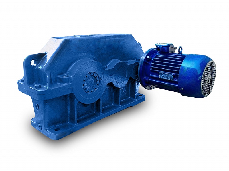 Мотор-редуктор цилиндрический трехступенчатый 250 мм, 3,55-28 об/мин, 3312-4839 Нм РЕДУКТОР 1МЦ3У-250 Мотор-редукторы